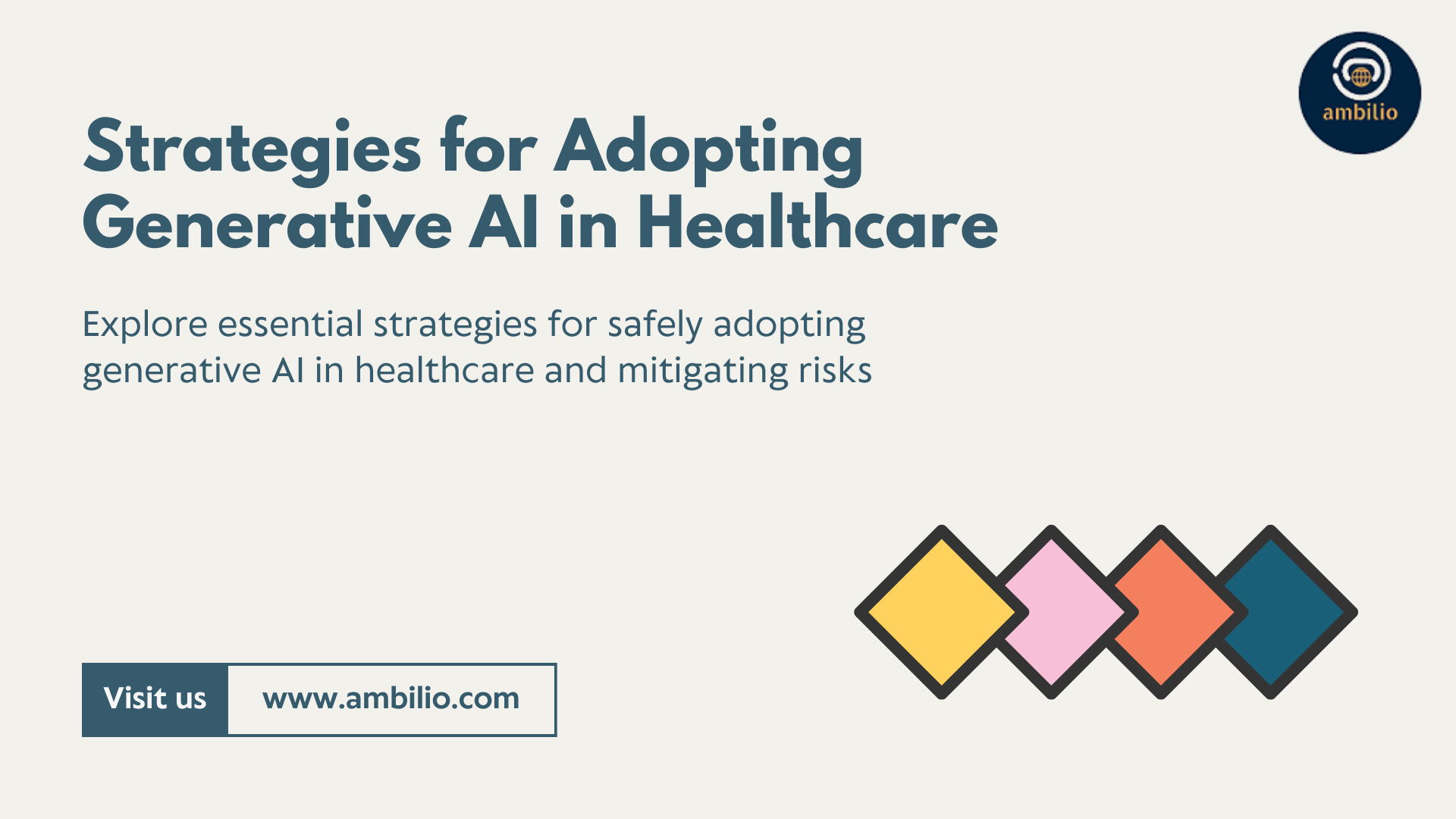 Strategies for Adopting Generative AI in Healthcare