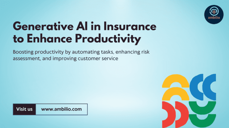 Generative AI in Insurance to Enhance Productivity