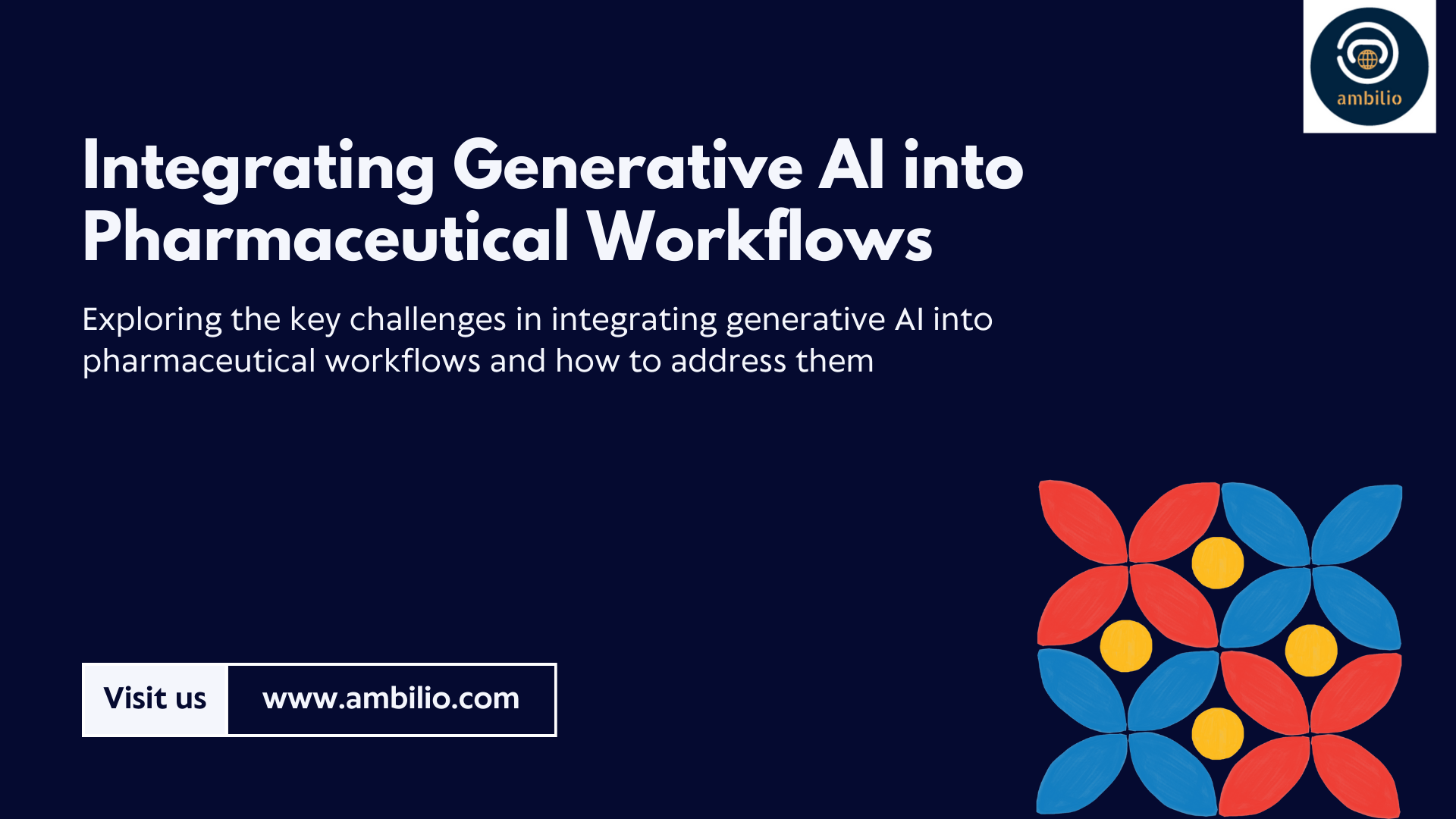 Integrating Generative AI into Pharmaceutical Workflows