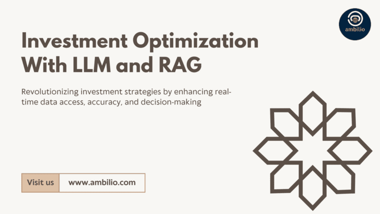 Investment Optimization With LLM and RAG